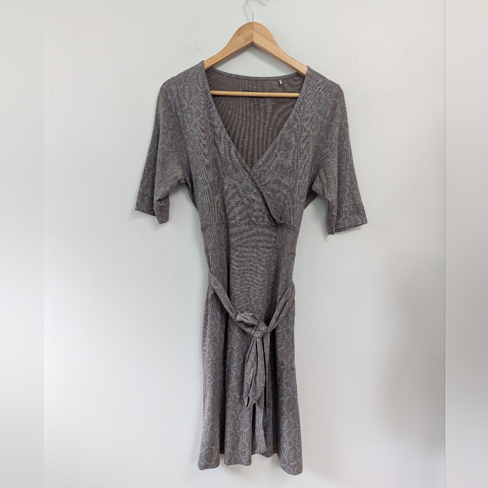 Toad&Co Cue Cafe Wrap Organic‎ Cotton Patterned Dress